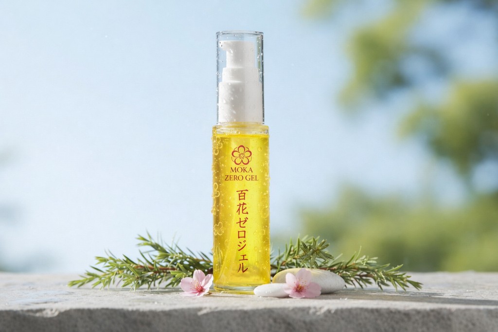 百花ゼロジェル MOKA ZERO GEL 自然の中で 青空と緑の商品写真
